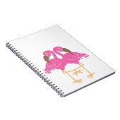 Twee dansende flamingos notitieboek (Rechterzijde)