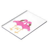 Twee dansende flamingos notitieboek (Linkerzijde)