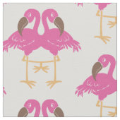 Twee dansende flamingos stof (Close Up)