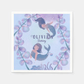 Twee dansende zeemeermin servet (Voorkant)