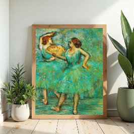 Twee danseressen, Degas Kunst Poster