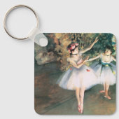 Twee danseressen op een podium door Edgar Degas, V Sleutelhanger (Voorkant)