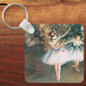 Twee danseressen op een podium door Edgar Degas, V Sleutelhanger (Voorkant)