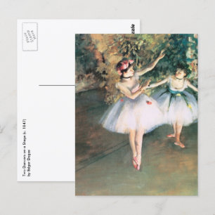 Twee danseressen op het toneel van Edgar Degas, Vi Briefkaart