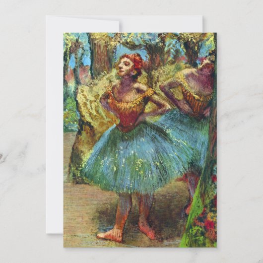 Twee danseressen van Edgar Degas, Kunst van het ba Kaart (Voorkant)