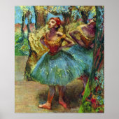 Twee danseressen van Edgar Degas, Kunst van het ba Poster (Voorkant)