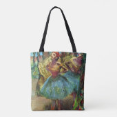 Twee danseressen van Edgar Degas, Vintage balletku Tote Bag (Achterkant)