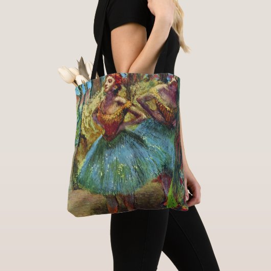 Twee danseressen van Edgar Degas, Vintage balletku Tote Bag (Dichtbij)
