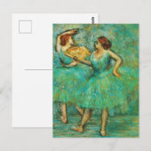 Twee dansers, Degas Art Briefkaart (Voorkant / Achterkant)