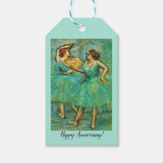 Twee dansers, Degas Art Cadeaulabel (Voorkant)