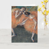 Twee dansers | Edgar Degas Kaart (Gele Bloem)