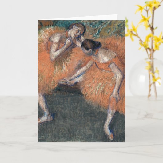 Twee dansers | Edgar Degas Kaart (Gele Bloem)