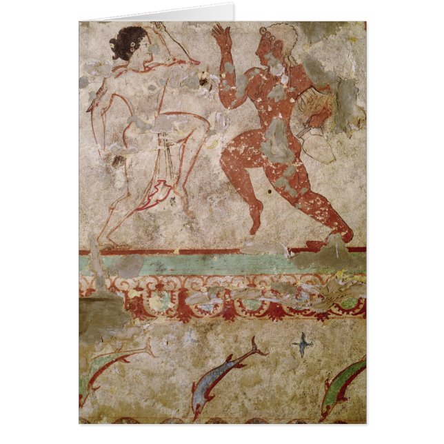 Twee dansers en dolfijnen (Voorkant)