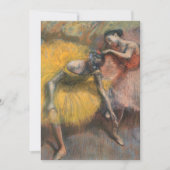 Twee dansers, geel en roze | Edgar Degas (Voorkant)