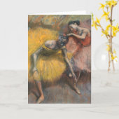 Twee dansers, geel en roze | Edgar Degas Kaart (Gele Bloem)