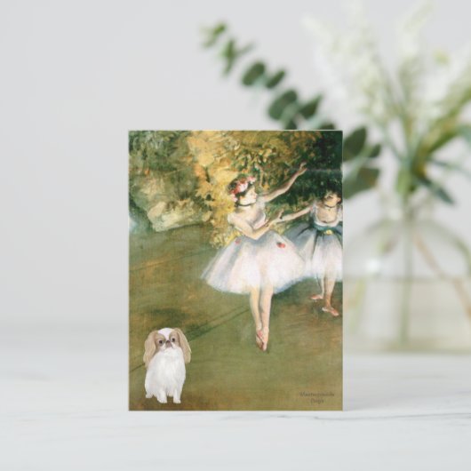 Twee dansers - Japanse kin (L1) Briefkaart (Staand voorkant)