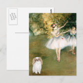 Twee dansers - Japanse kin (L1) Briefkaart (Voorkant / Achterkant)