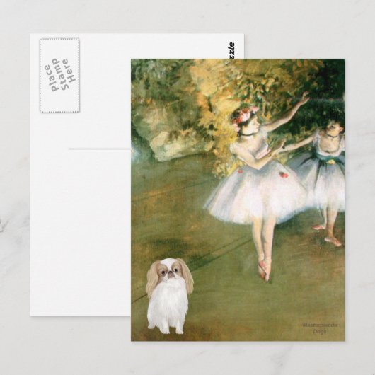 Twee dansers - Japanse kin (L1) Briefkaart (Voorkant / Achterkant)