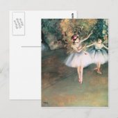 Twee dansers op een Niveau 1874 Degas Briefkaart (Voorkant / Achterkant)