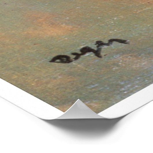 Twee dansers op een podium, 1874 - Edgar Degas Poster (Hoek)