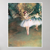 Twee dansers op een podium, 1874 - Edgar Degas Poster (Voorkant)