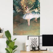 Twee dansers op een podium, 1874 - Edgar Degas Poster (Thuiskantoor)