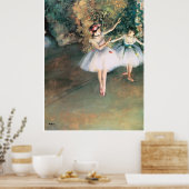 Twee dansers op een podium, 1874 - Edgar Degas Poster (Keuken)