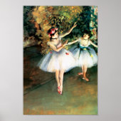 Twee dansers op een podium door Degas Poster (Voorkant)