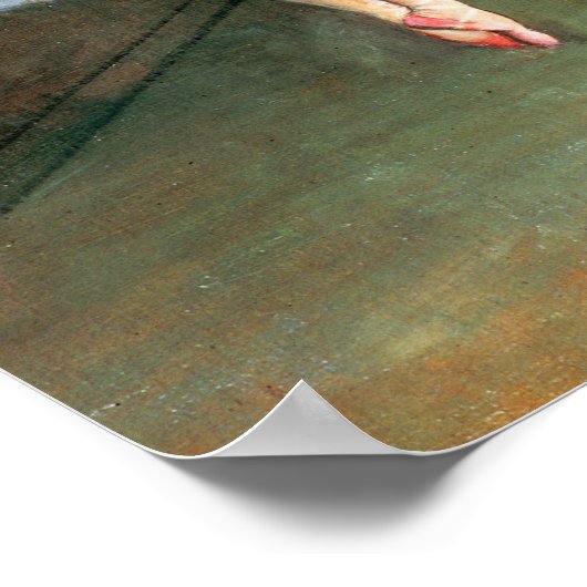 Twee dansers op een podium door Degas Poster (Hoek)