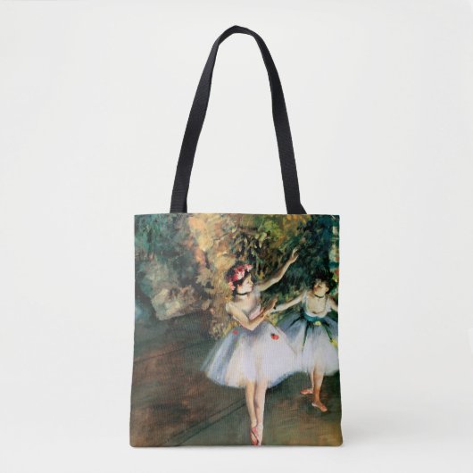 Twee dansers op een podium door Degas Tote Bag (Voorkant)