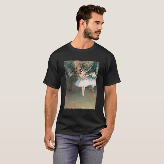 Twee dansers op een podium van Edgar Degas Ballet T-shirt (Voorkant volledig)
