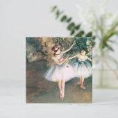 Twee dansers op een podium van Edgar Degas,  kunst (Staand voorkant)