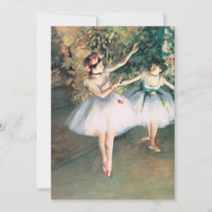 Twee dansers op een podium van Edgar Degas,  kunst