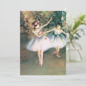 Twee dansers op een podium van Edgar Degas,  kunst (Staand voorkant)
