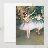 Twee dansers op een podium van Edgar Degas,  kunst (Voorkant / Achterkant)