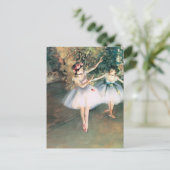 Twee dansers op een podium van Edgar Degas,  kunst Briefkaart (Staand voorkant)