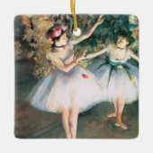 Twee dansers op een podium van Edgar Degas,  kunst Keramisch Ornament (Voorkant)