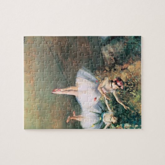Twee dansers op een podium van Edgar Degas, kunst Legpuzzel (Horizontaal)