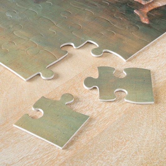 Twee dansers op een podium van Edgar Degas, kunst Legpuzzel (Zijkant)