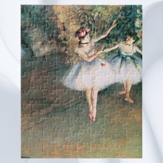 Twee dansers op een podium van Edgar Degas, kunst Legpuzzel