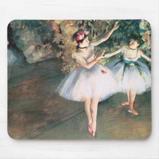 Twee dansers op een podium van Edgar Degas,  kunst Muismat (Voorkant)