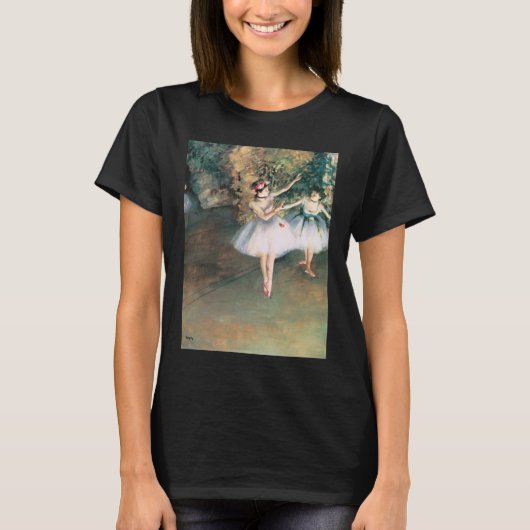 Twee dansers op een podium van Edgar Degas,  kunst T-shirt (Voorkant)