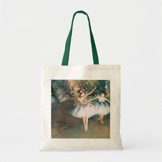 Twee dansers op een podium van Edgar Degas, kunst Tote Bag (Voorkant)