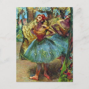 Twee dansers van Edgar Degas,  balletkunst Briefkaart