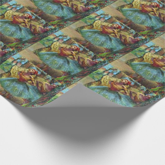 Twee dansers van Edgar Degas,  balletkunst Cadeaupapier (Hoek)