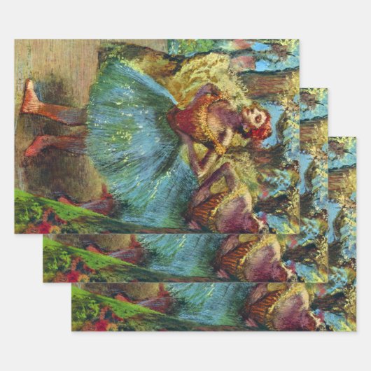 Twee dansers van Edgar Degas,  balletkunst Inpakpapier Vel (Set)