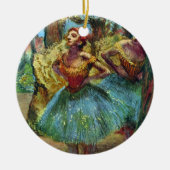 Twee dansers van Edgar Degas,  balletkunst Keramisch Ornament (Voorkant)