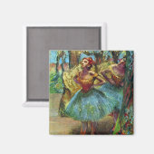 Twee dansers van Edgar Degas,  balletkunst Magneet (Voorkant / Achterkant)