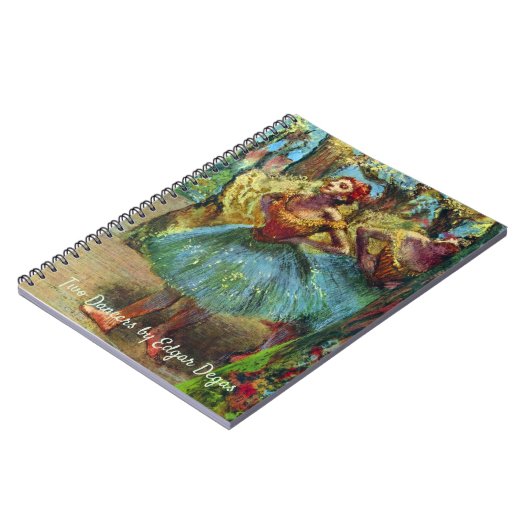 Twee dansers van Edgar Degas,  balletkunst Notitieboek (Linkerzijde)