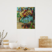 Twee dansers van Edgar Degas,  balletkunst Poster (Keuken)